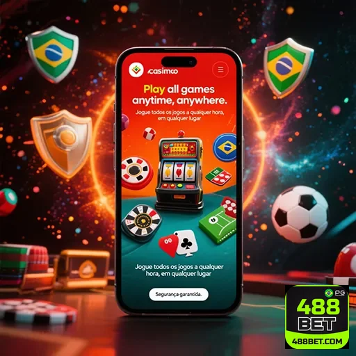 Imagem da tela do aplicativo 488bet, destaque para a plataforma de apostas do site 488bet.