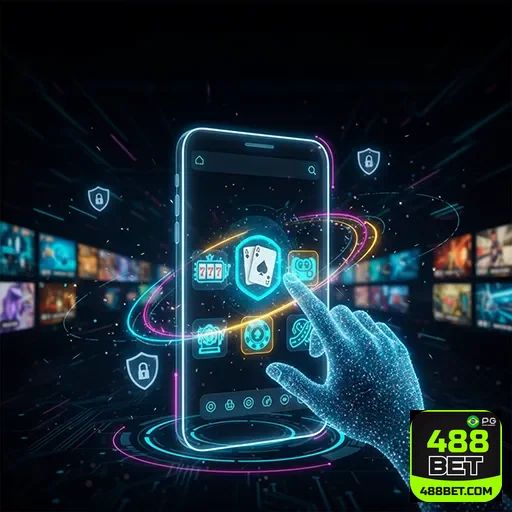 Imagem da tela do aplicativo 488bet, destaque do site 488bet para apostas esportivas e jogos online.