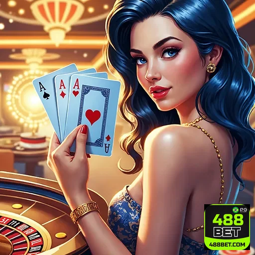 Imagem relacionada ao cassino do 488bet, destaque para a seção de jogos online do site 488bet